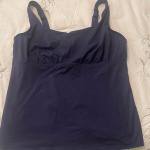 Lands' End Deep Sea Tankini Sz 14DDD